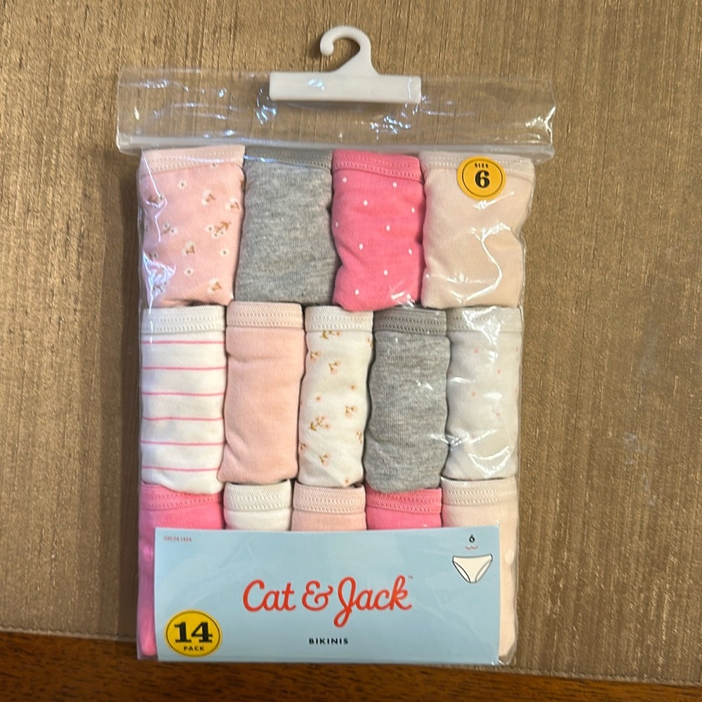 Cat and Jack bikinis underwear for girls 14 pack